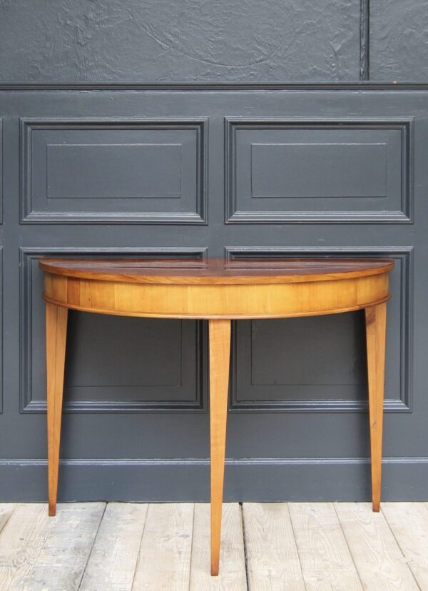 Biedermeier Demi Lune Konsolentisch