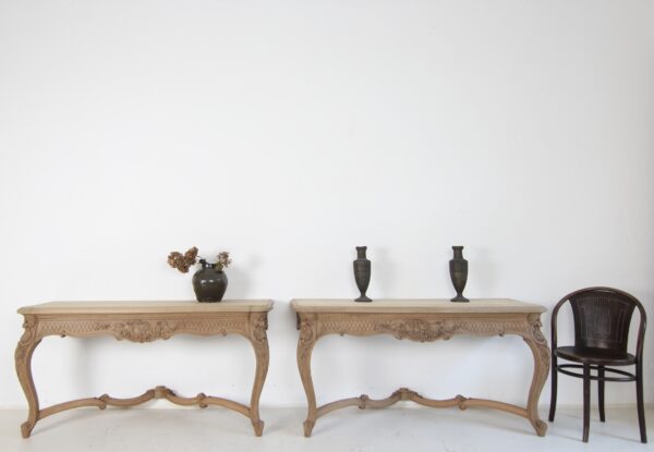 Paar Wand Konsoltische im Louis XV Stil – Bild 2
