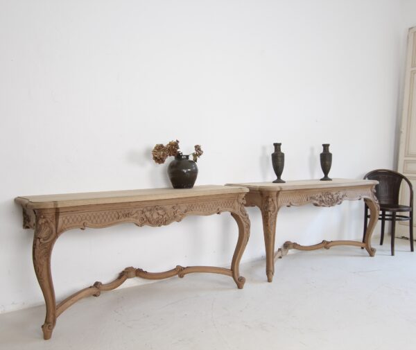 Paar Wand Konsoltische im Louis XV Stil – Bild 3