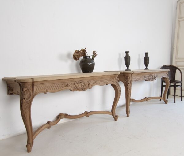 Paar Wand Konsoltische im Louis XV Stil