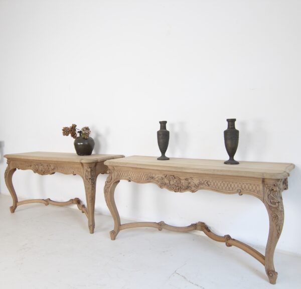 Paar Wand Konsoltische im Louis XV Stil – Bild 4