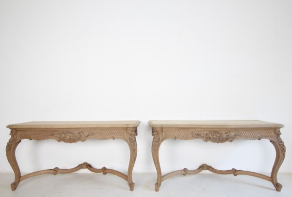 Paar Wand Konsoltische im Louis XV Stil – Bild 5