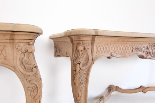 Paar Wand Konsoltische im Louis XV Stil – Bild 18