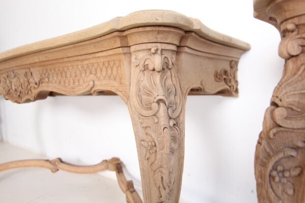 Paar Wand Konsoltische im Louis XV Stil – Bild 35