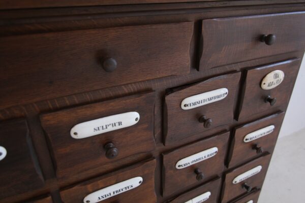Vintage Apothekerkommode, um 1920 – Bild 28