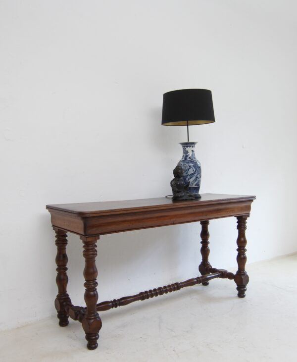 Louis Philippe Schneidertisch in Nussbaum – Bild 3
